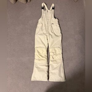 Lands' End Kids Cream Snow Bib